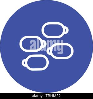 Dates fruits icon - vector Stock Vector