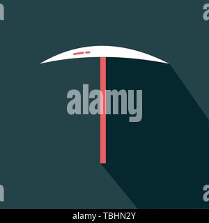 Pickaxe icon - Pickaxe Flat design - vector illustration Stock Vector