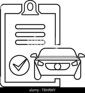 Car maintenance list icon Stock Vector