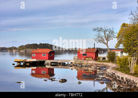 Karlsudd in the morning, near Vaxholm, Sweden Stock Photo