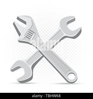 wrench repair icon Stock Vector