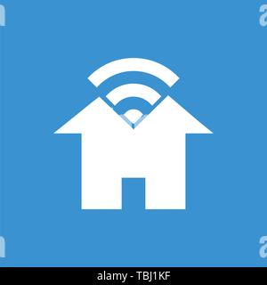 Home wifi sign icon - vector Stock Vector