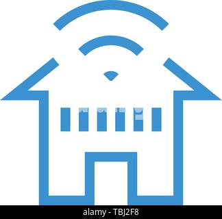 Home wifi sign icon - vector Stock Vector