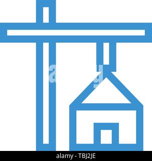 House advertisement sign - Real estate billboard icon Stock Vector