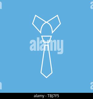 Tie icon - necktie sign vector Stock Vector
