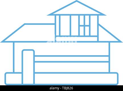 Real estate icon - House sign vector Stock Vector