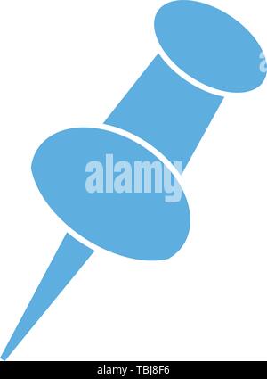 Push pin icon - vector Stock Vector