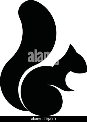 Squirrel icon - Squirrel logo template Vector Stock Vector