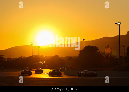 Le Castellet, France. 01st June, 2019. The sunsets over the Circuit Paul Ricard during the Blancpain GT Series Endurance Cup at Circuit Paul Ricard, Le Castellet, France on 1 June 2019. Photo by Jurek Biegus. Credit: UK Sports Pics Ltd/Alamy Live News Stock Photo