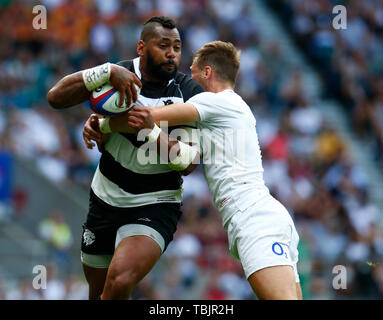 LONDON, United Kingdom. 02nd June, 2019. Taqele Naiyaravoro of Barbarians during Quilter Cup between Barbarians and England XV at Twickenham Stadium, London, on 02 June 2019 Credit: Action Foto Sport/Alamy Live News Stock Photo