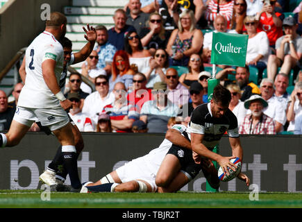 LONDON, United Kingdom. 02nd June, 2019. Mark Atkinson of Barbarians during Quilter Cup between Barbarians and England XV at Twickenham Stadium, London, on 02 June 2019 Credit: Action Foto Sport/Alamy Live News Stock Photo