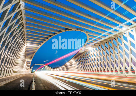 Beijing Bridge, city shuttle Stock Photo