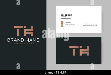 Premium letter TK logo with an elegant corporate identity template Stock Vector