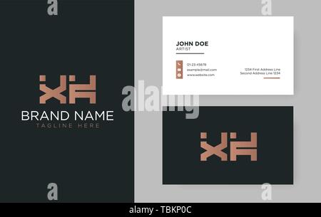 Premium letter XK logo with an elegant corporate identity template Stock Vector