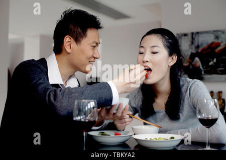 Happy Dining Stock Photo