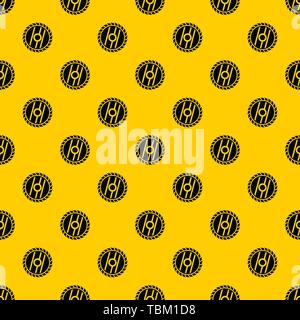 Circular saw blade pattern vector Stock Vector