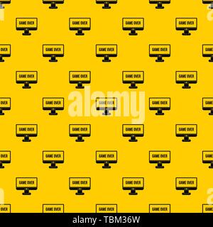 Game over pattern vector Stock Vector