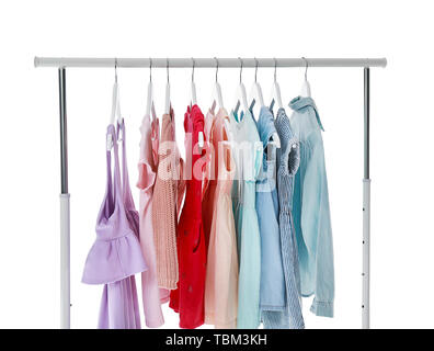 https://l450v.alamy.com/450v/tbm3kh/rack-with-stylish-childrens-clothes-on-white-background-tbm3kh.jpg