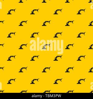 Robotic hand manipulator pattern vector Stock Vector
