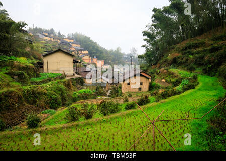 Lenggang Village, Lishui, Zhejiang Province Stock Photo