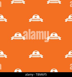 Reconstruction pattern vector orange Stock Vector