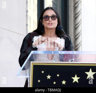 Lucy Liu Star Ceremony on the Hollywood Walk of Fame  Featuring: Demi Moore Where: Los Angeles, California, United States When: 01 May 2019 Credit: Nicky Nelson/WENN.com Stock Photo