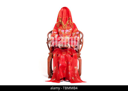 A couple's Chinese wedding. Stock Photo