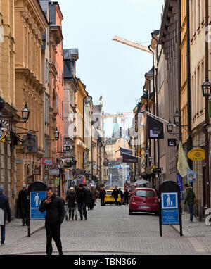 Stora Nygatan in Stockholm, Sweden Stock Photo