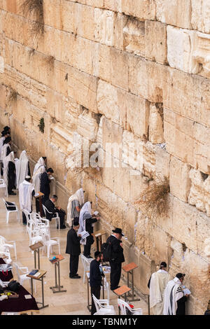 Western Wall in Jerusalem, Israel Stock Photo