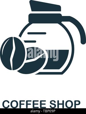 Coffee Shop icon. Creative element design from icons collection. Pixel perfect Coffee Shop icon for web design, apps, software, print usage Stock Vector