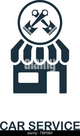 Car Service icon. Creative element design from icons collection. Pixel perfect Car Service icon for web design, apps, software, print usage Stock Vector
