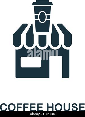 Coffee House icon. Creative element design from icons collection. Pixel perfect Coffee House icon for web design, apps, software, print usage Stock Vector