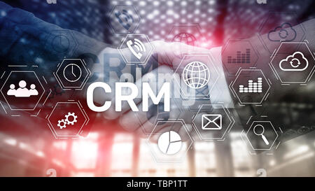 Business Customer CRM Management Analysis Service Concept. Relationship Management. Stock Photo