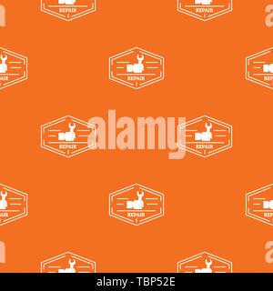 Repair pattern vector orange Stock Vector