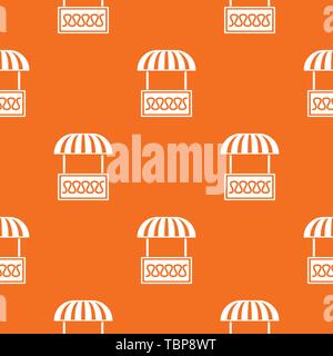 Commercial stall pattern vector orange Stock Vector