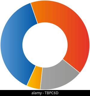 Color Diagram Chart vector illustration Stock Vector
