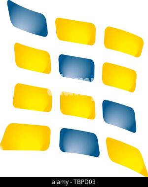 Abstract vector sign template illustration Stock Vector
