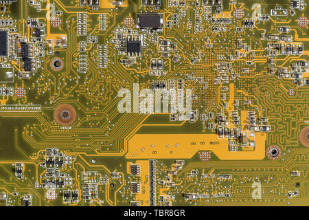 Circuit boards in electronics Stock Photo