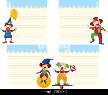 A circus note template illustration Stock Vector Image & Art - Alamy