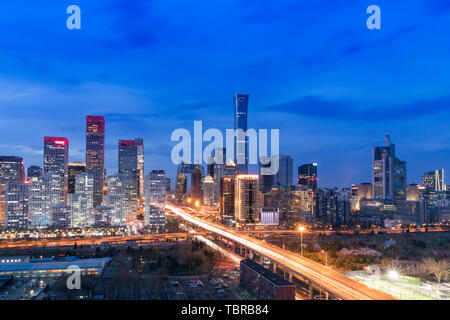 China Beijing International Trade and Business Center, China Zun, CCTV Stock Photo