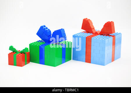 Building blocks gift Stock Photo