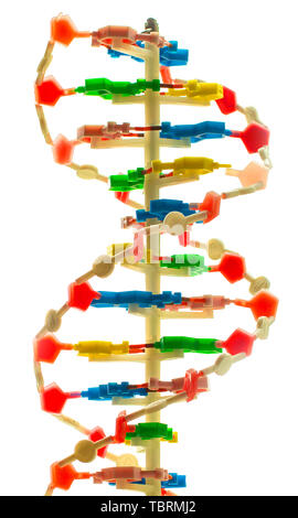 molecule structure isolated on the white background. close-up Stock Photo