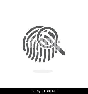 Crime icon on white background Stock Vector