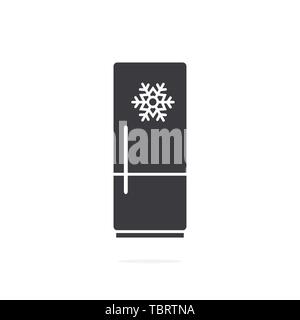 Refrigerator icon on white background Stock Vector