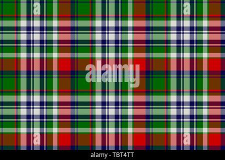 Celtic classic check plaid seamles pattern. Vector illustration. Stock Vector