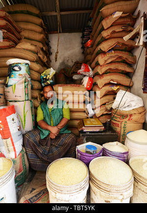 Vibrant markets inside the Geneva refugee camp in Dhaka, Bangladesh.