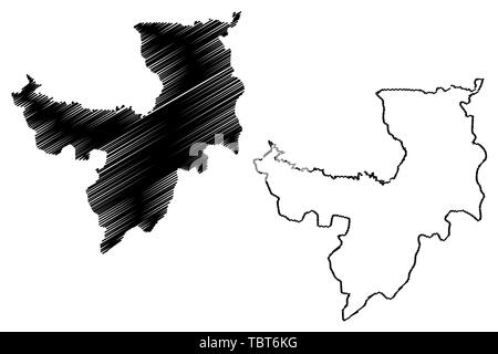 Ryanggang Province Democratic Peoples Republic Of Korea Dprk Dpr Korea Provinces Of North Korea Map Vector Illustration Scribble Sketch Ryanggan Tbt6kg Jpg