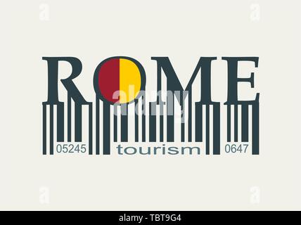 Rome city lettering Stock Vector