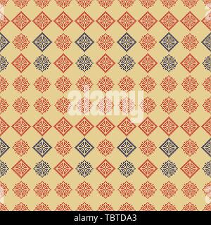 Traditional Norway Style Seamless Knitting Pattern. Abstract ethnic Background. Stock Vector