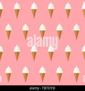 Ice cream seamless pattern Stock Vector
